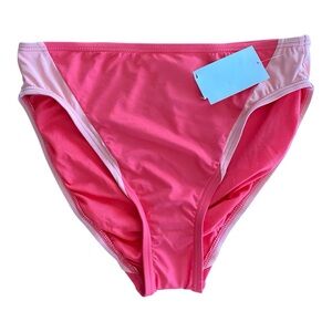 * SALE 🆕 Vince Camuto Vibrant Pink & Light Pink Contrast Bikini Bottom Sz L